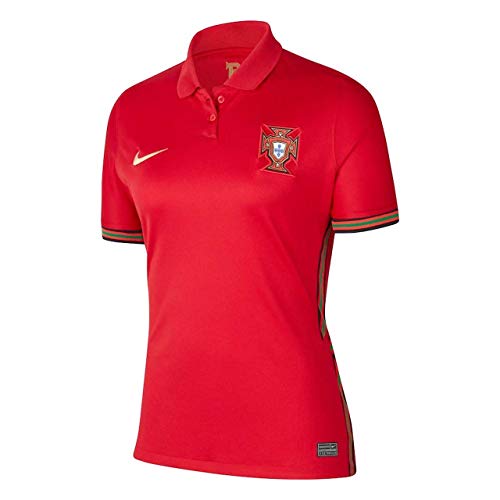 Nike 2020-2021 Portugal Home Womens Football Soccer T-Shirt Jersey