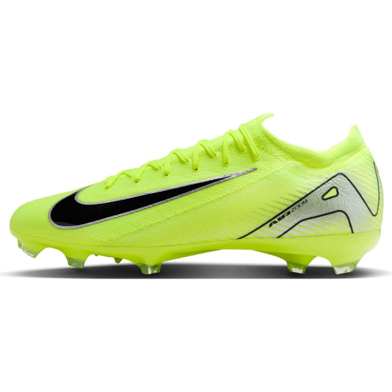 Nike Mercurial Vapor 16 Pro FG Low-Top Soccer Cleats (FQ8685-700, Volt/Black)